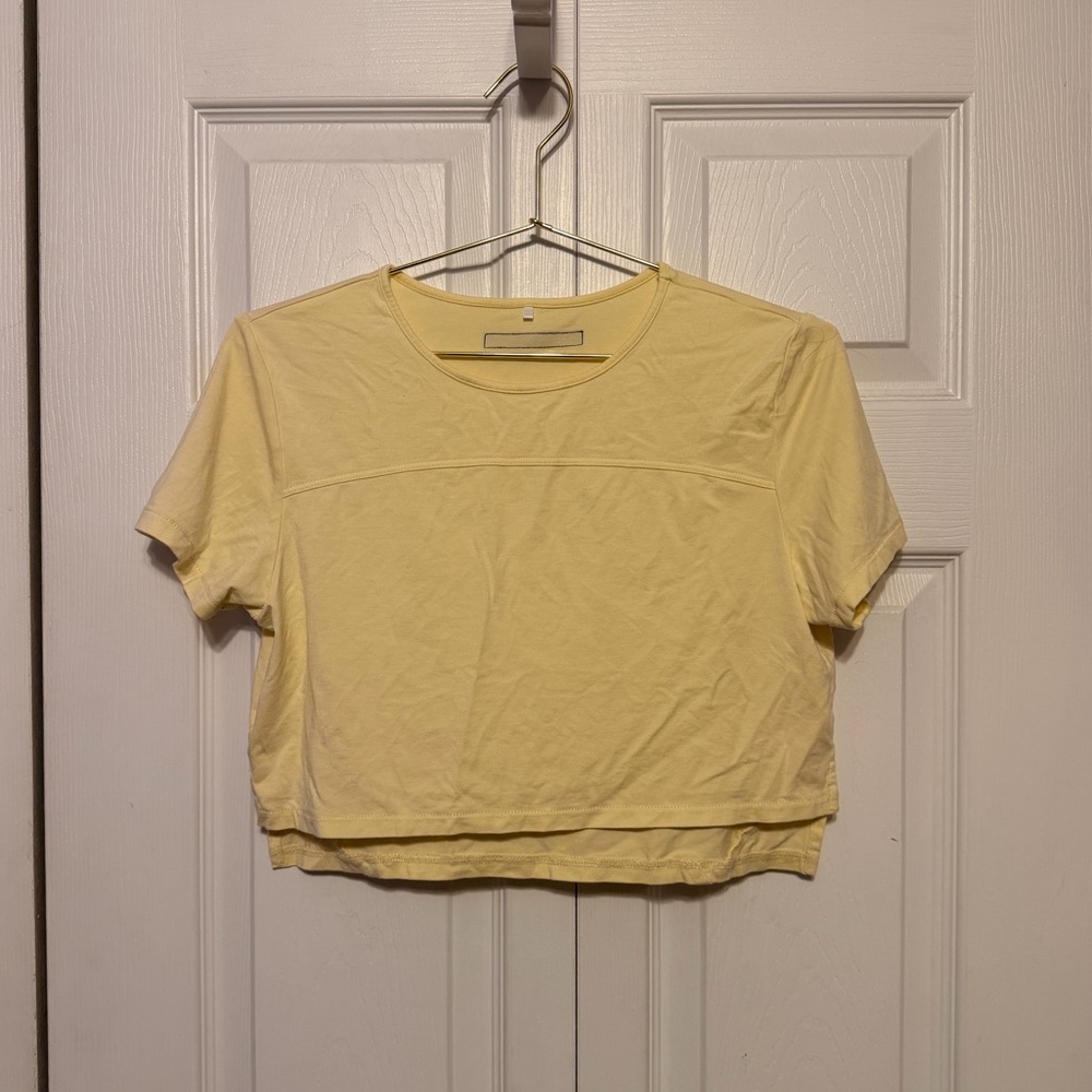 Yellow Reversible Women's Crop Top